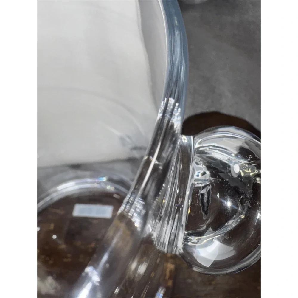Ralph lauren Designer ice bucket Crystal glass 8.5 inches, New With Box. 67.2 Oz